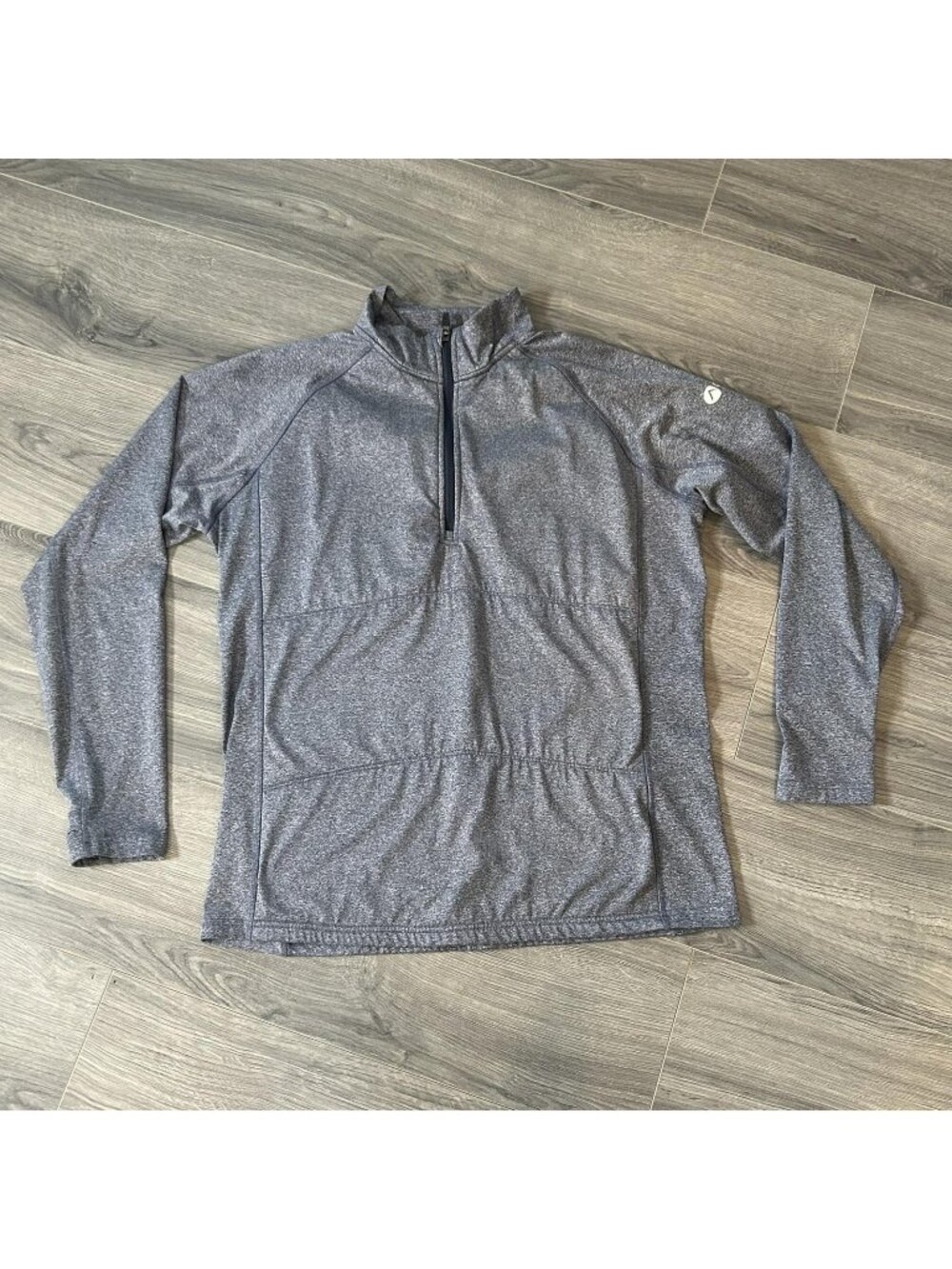 OROS Explorer Jacket Mens L Blue 1/4 Zip SOLARCORE Insulated Thermal Midlayer